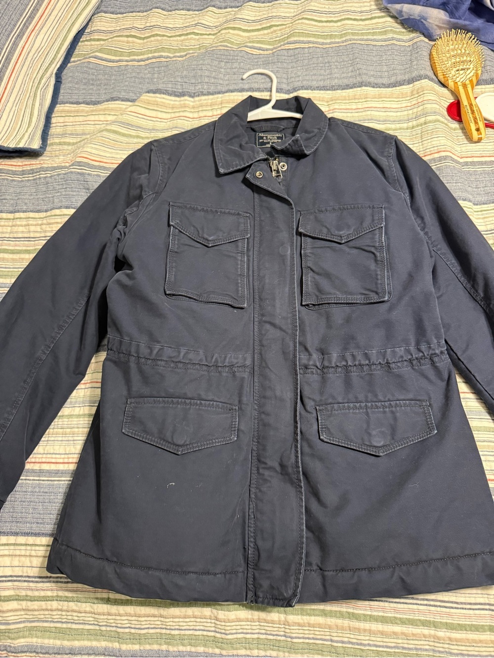 Abercrombie & Fitch Navy Military Field Jacket